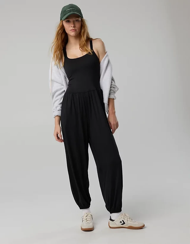 OFFLINE By Aerie The Hugger Go With Flow Jogger Jumpsuit