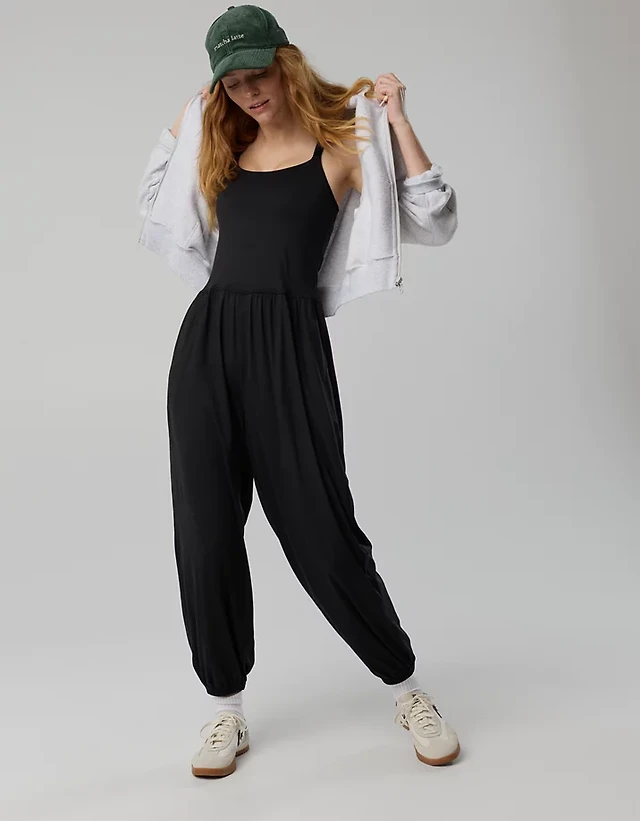 OFFLINE By Aerie The Hugger Go With Flow Jogger Jumpsuit