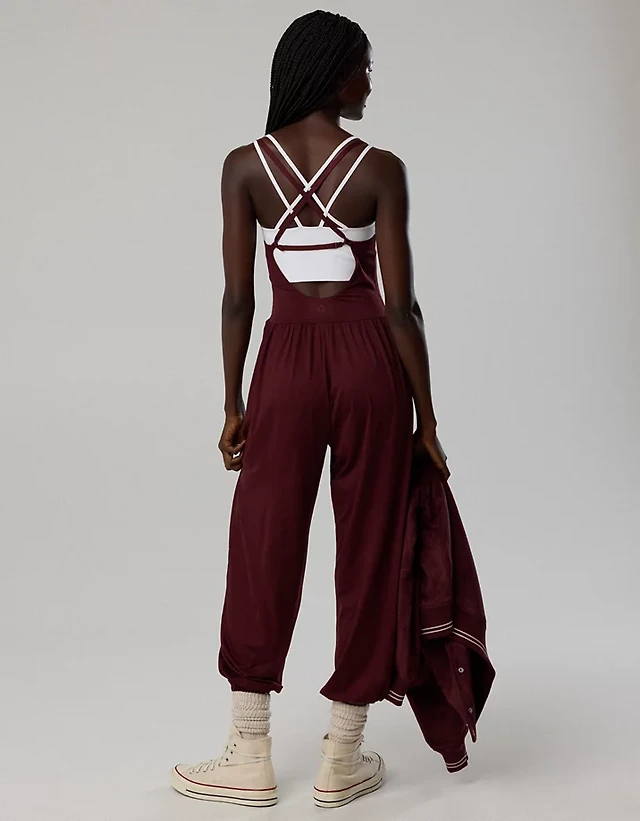 OFFLINE By Aerie The Hugger Go With Flow Jogger Jumpsuit