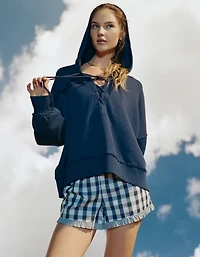 AE Big Hug Lace-Up Hoodie