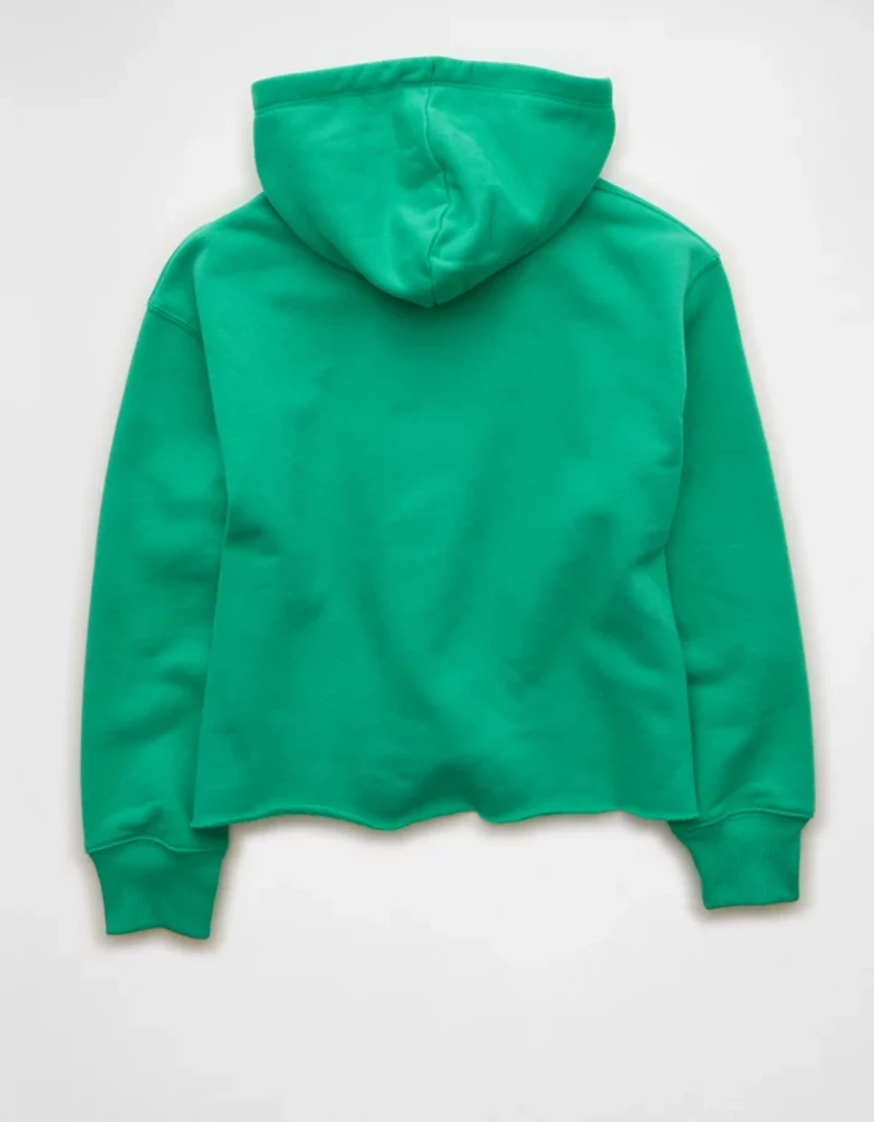 AE Everyday Luxe Cut-Off Hoodie