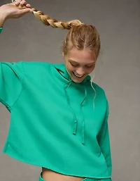 AE Everyday Luxe Cut-Off Hoodie