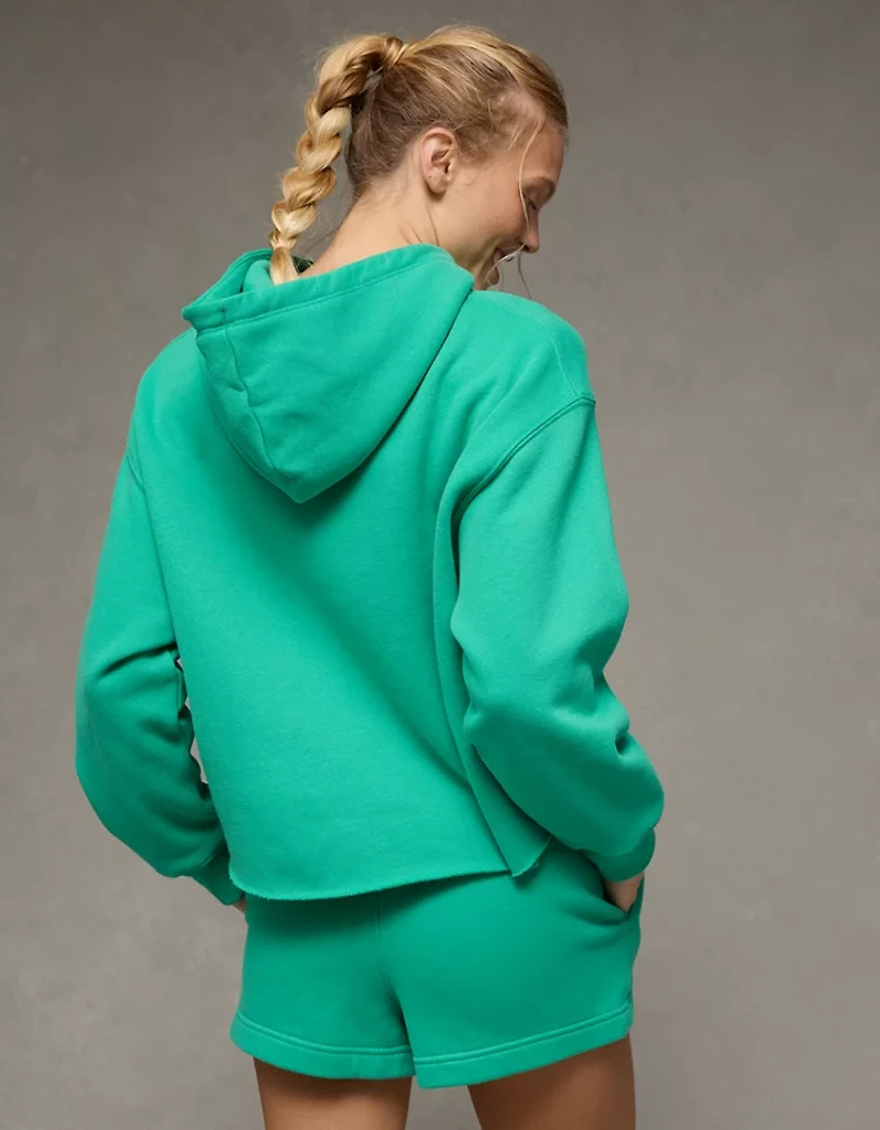 AE Everyday Luxe Cut-Off Hoodie