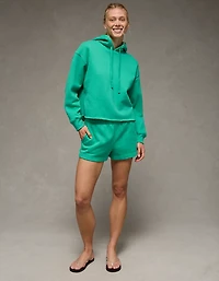 AE Everyday Luxe Cut-Off Hoodie