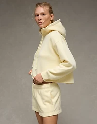 AE Everyday Luxe Cut-Off Hoodie