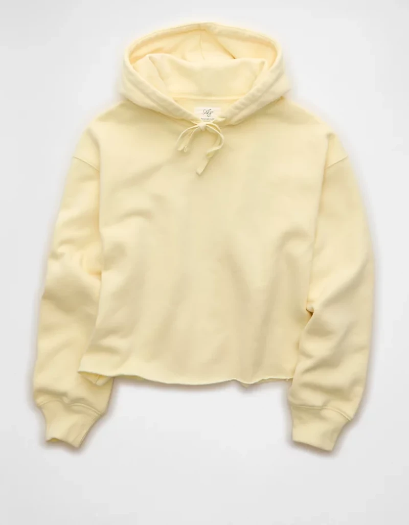 AE Everyday Luxe Cut-Off Hoodie