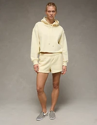 AE Everyday Luxe Cut-Off Hoodie