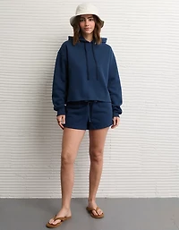 AE Everyday Luxe Cut-Off Hoodie