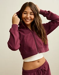 AE Cropped Zip-Up Hoodie