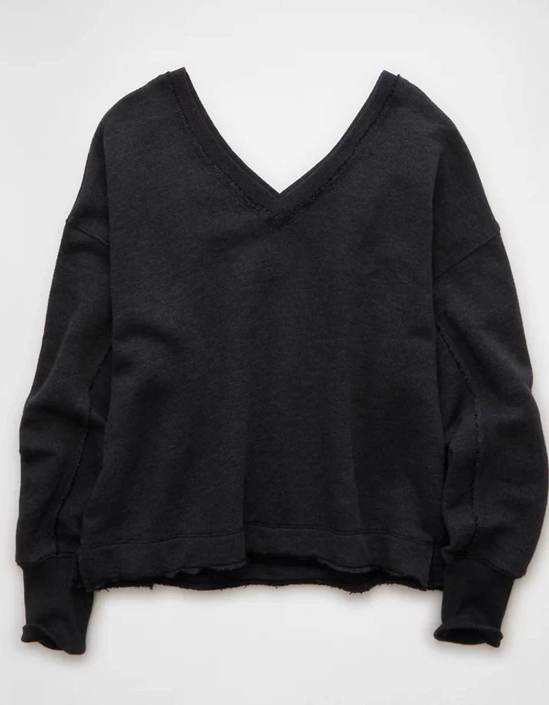 AE Saltwash Double V-Neck Sweatshirt