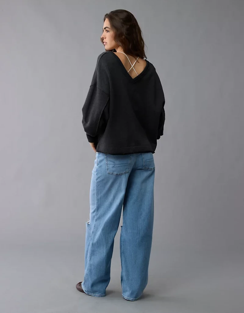 AE Saltwash Double V-Neck Sweatshirt