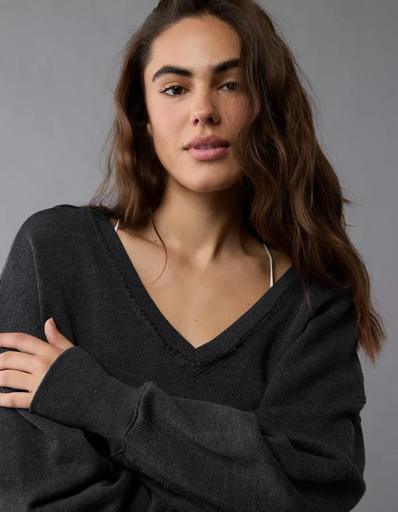 AE Saltwash Double V-Neck Sweatshirt