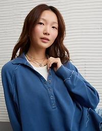 Chandail en molleton henley Big Hug AE