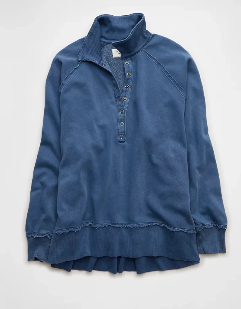 Chandail en molleton henley Big Hug AE