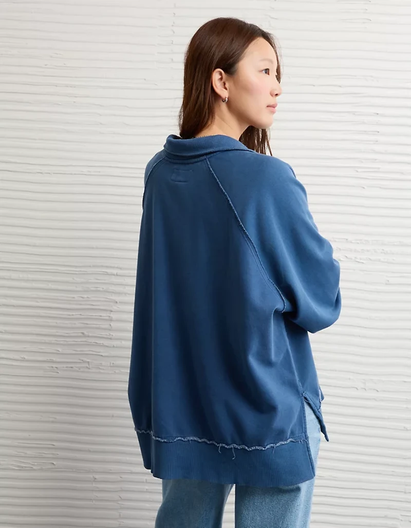 Chandail en molleton henley Big Hug AE