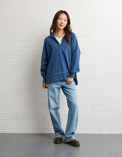 Chandail en molleton henley Big Hug AE