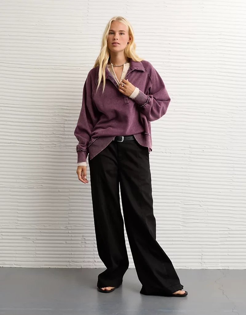 AE Big Hug Henley Sweatshirt