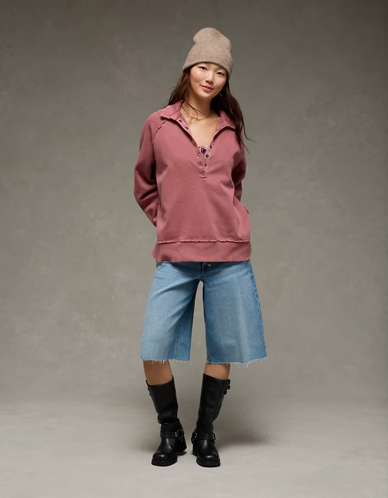 AE Big Hug Henley Sweatshirt