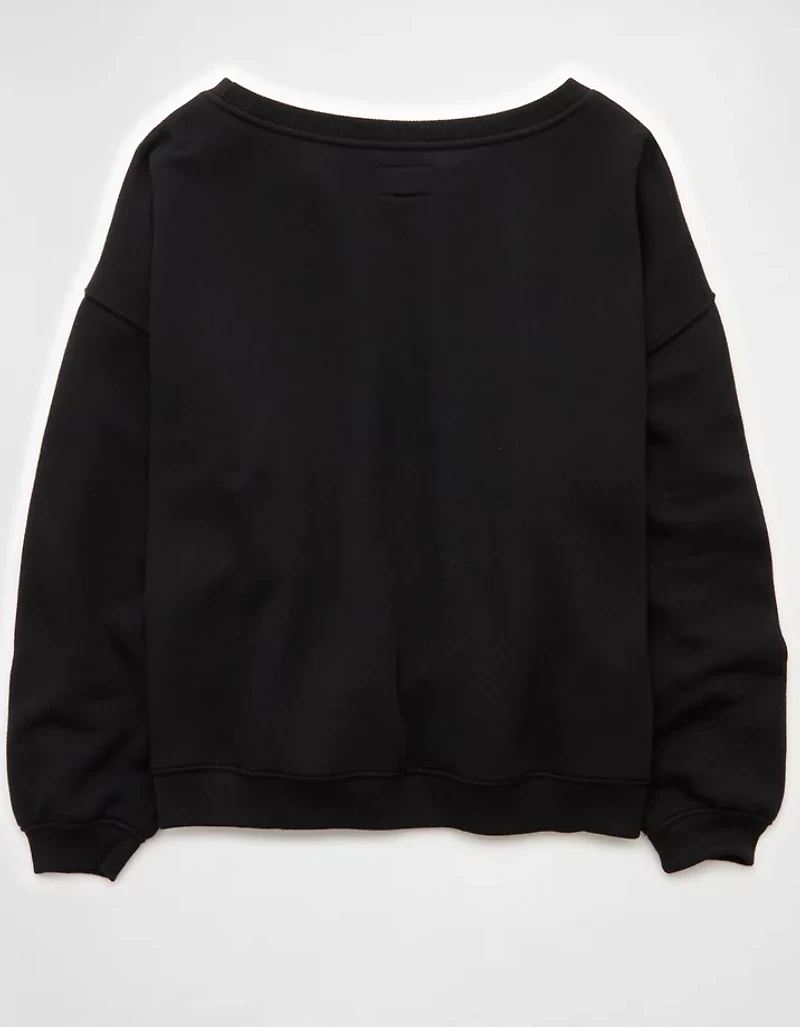 Chandail en molleton à épaule dénudée AE