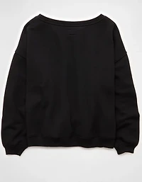 Chandail en molleton à épaule dénudée AE