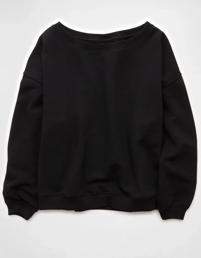 Chandail en molleton à épaule dénudée AE