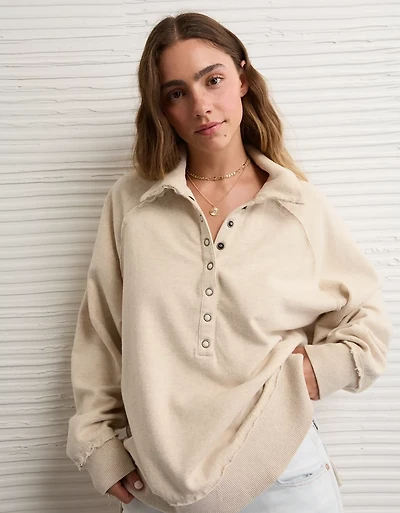 AE Big Hug Henley Sweatshirt