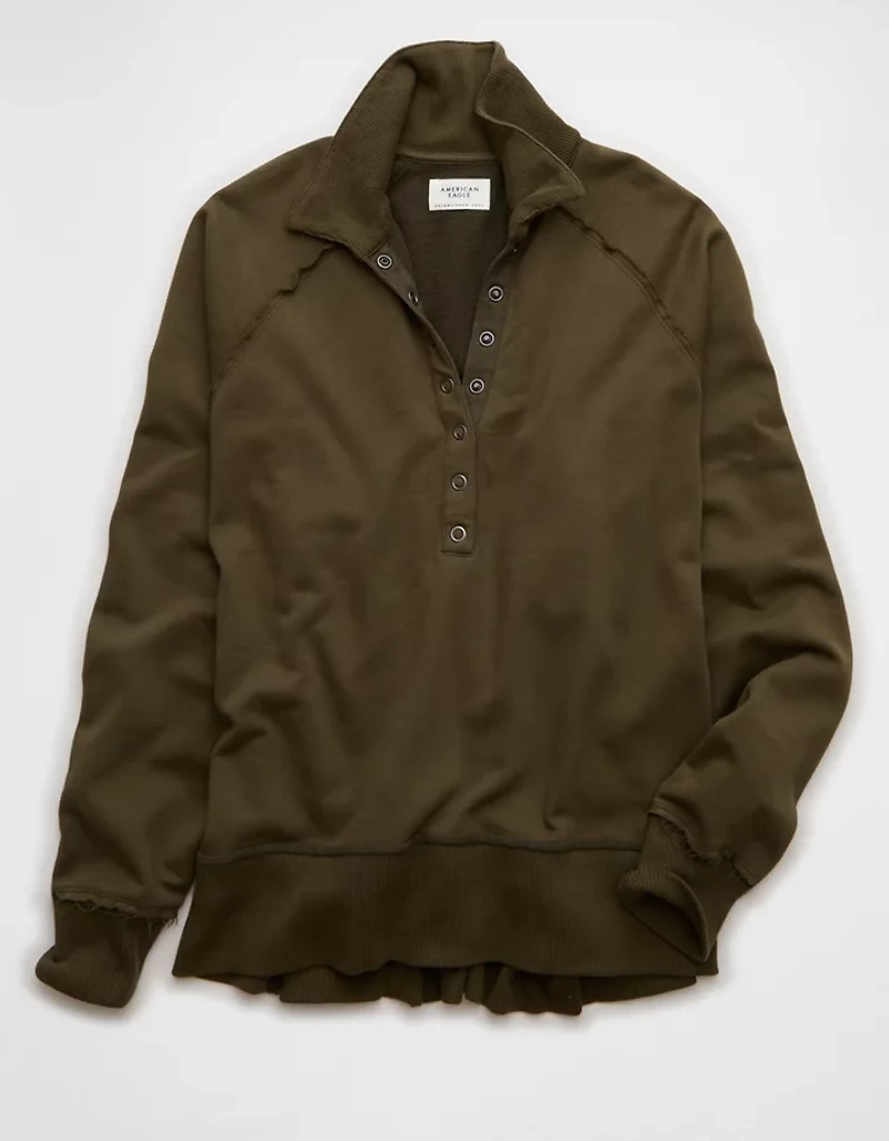 AE Big Hug Henley Sweatshirt