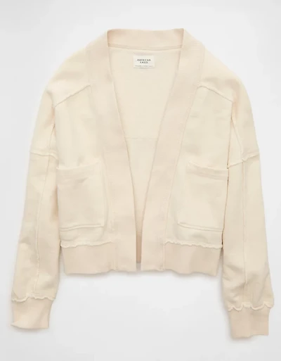 AE Saturday Fleece Cardigan Sweater