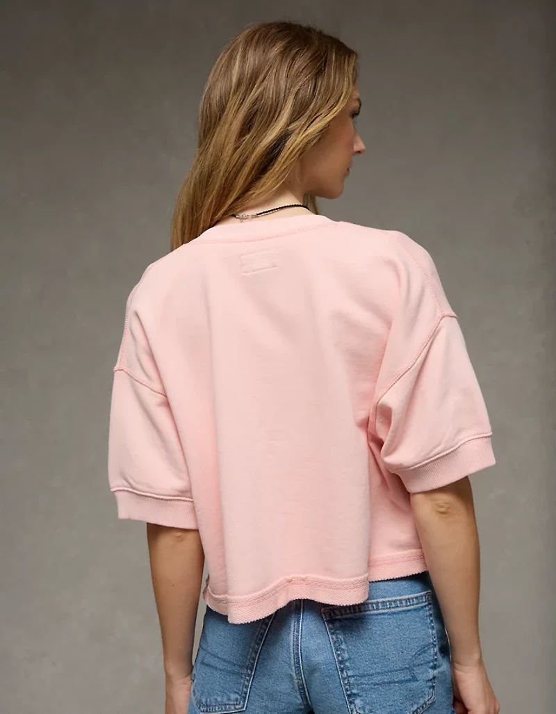 AE Saturday Fleece Button-Up Cardigan