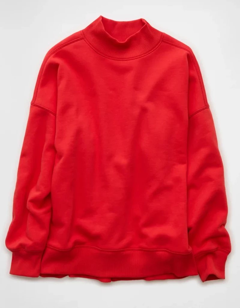 AE Everyday Luxe Mock Neck Sweatshirt