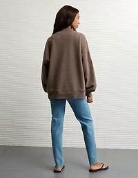 AE Everyday Luxe Mock Neck Sweatshirt