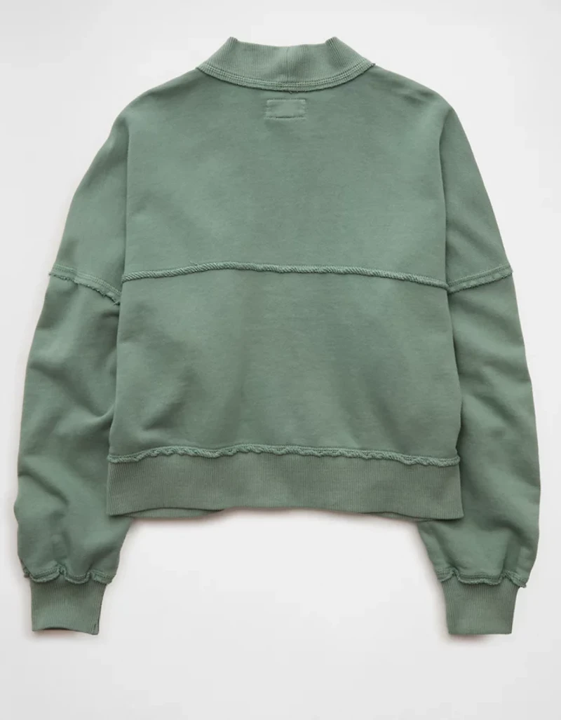 AE Saturday Fleece Cardigan Sweater