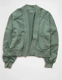 AE Saturday Fleece Cardigan Sweater
