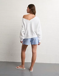 AE Cropped V-Neck Sweatshirt