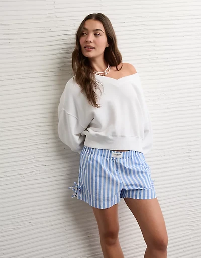AE Cropped V-Neck Sweatshirt