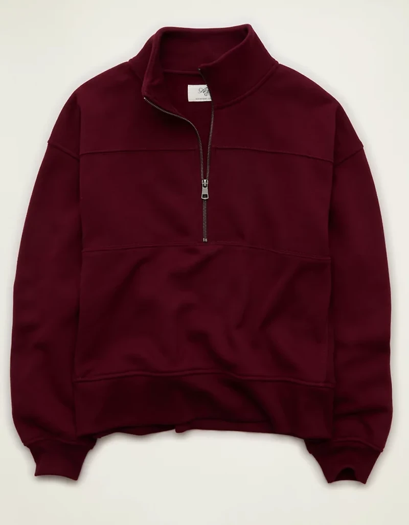 AE Everyday Luxe Quarter-Zip Sweatshirt