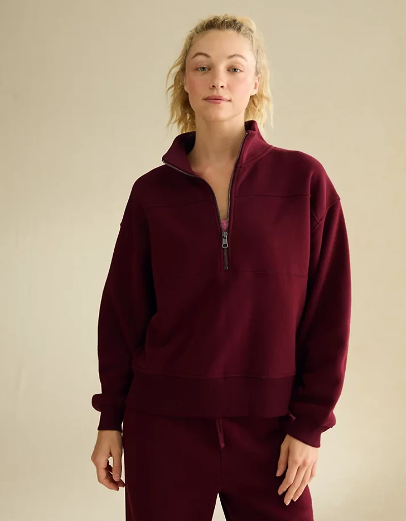 AE Everyday Luxe Quarter-Zip Sweatshirt