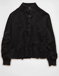 AE Big Hug Fleece Henley Sweatshirt