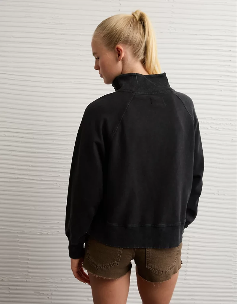 AE Big Hug Fleece Henley Sweatshirt