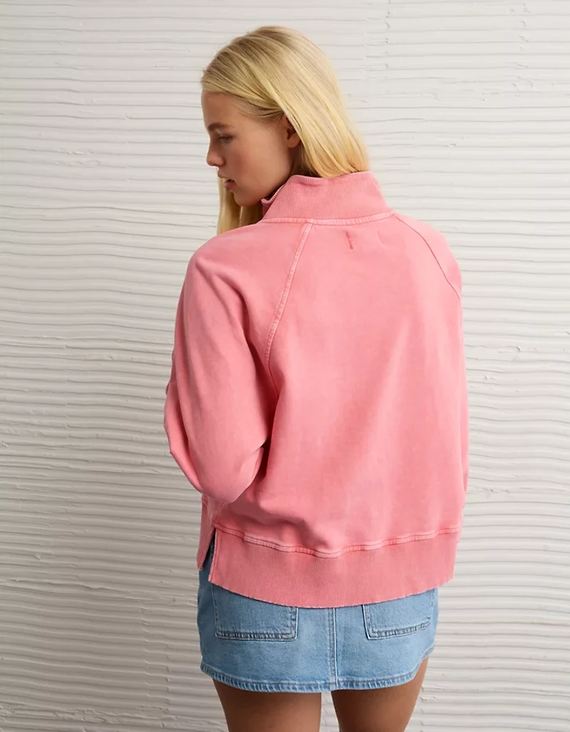 AE Big Hug Fleece Henley Sweatshirt