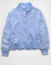 AE Big Hug Fleece Henley Sweatshirt