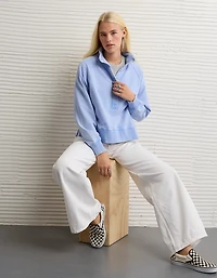 AE Big Hug Fleece Henley Sweatshirt