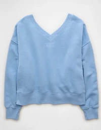 AE Cropped V-Neck Sweatshirt