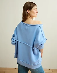 AE On a Roll Off-the-Shoulder Sweatshirt