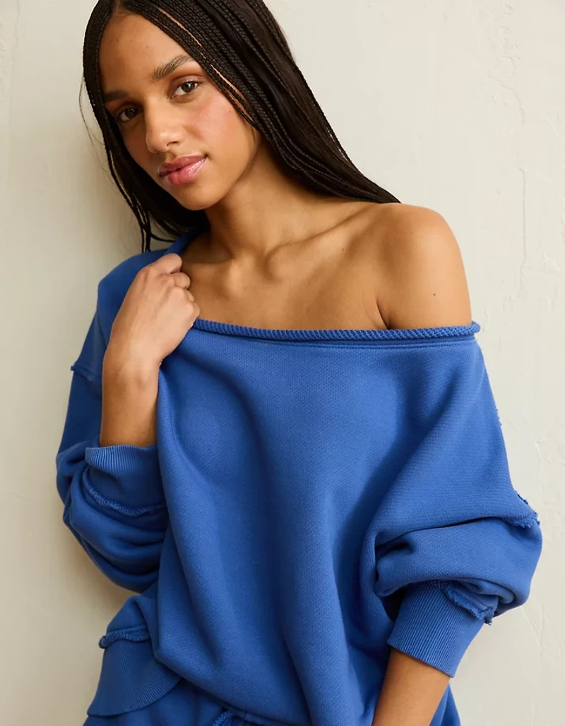 AE On a Roll Off-the-Shoulder Sweatshirt