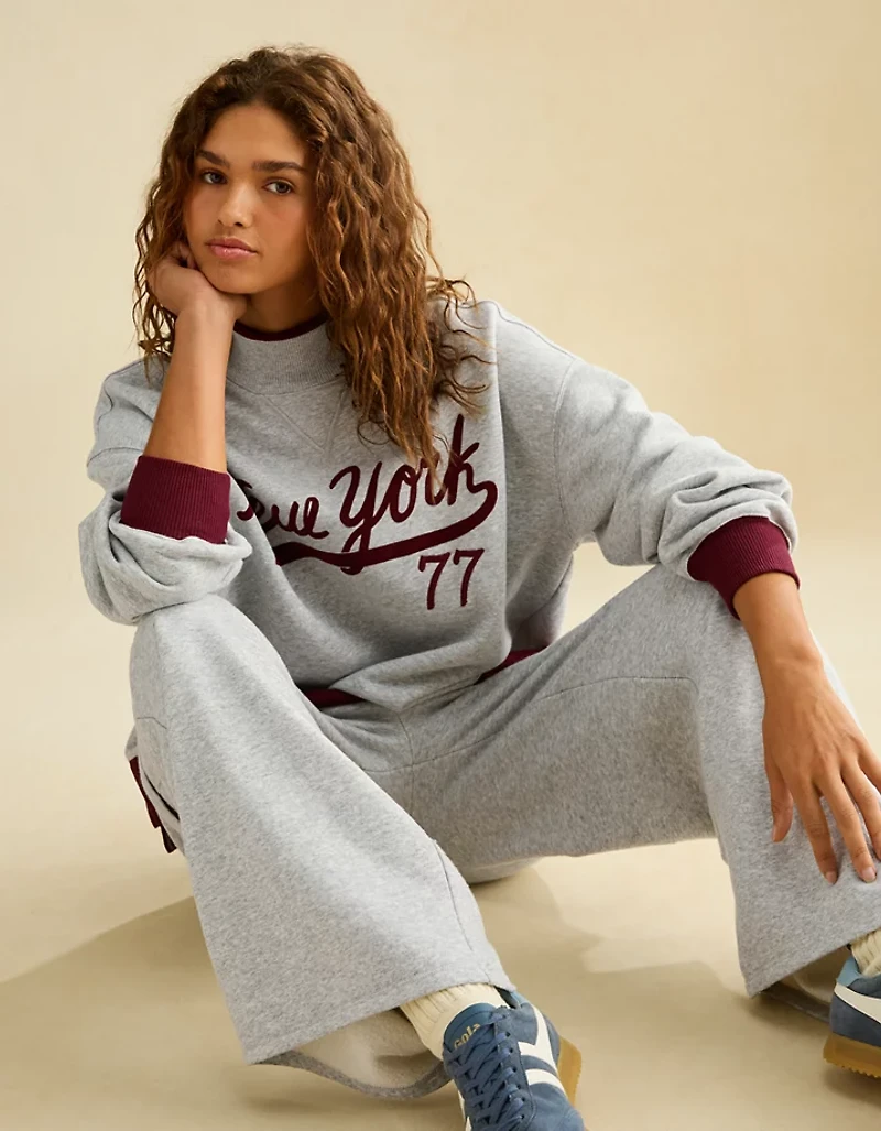 AE Everyday Luxe Mock Neck Sweatshirt