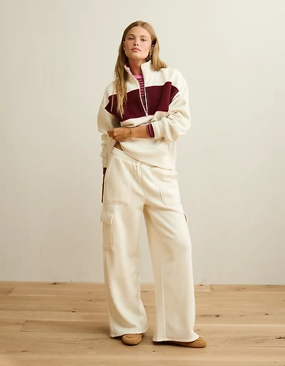 AE Everyday Luxe Quarter-Zip Sweatshirt