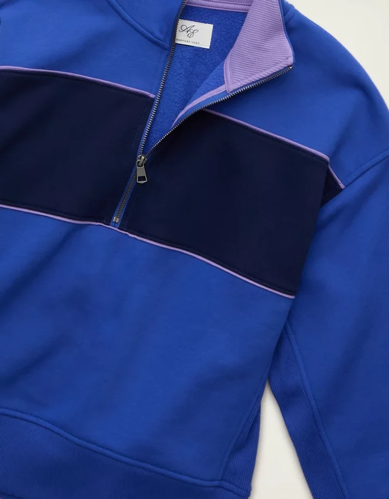 AE Everyday Luxe Quarter-Zip Sweatshirt