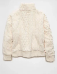 AE Cable Sherpa Full-Zip Sweatshirt