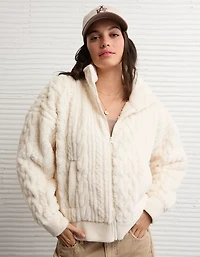 AE Cable Sherpa Full-Zip Sweatshirt